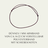 Dünnes 1 mm Nylonband Armband