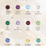 Gravur Kette personalisierbar 925er Silber Geburtsblumenstrauß Geburtsstein runder Anhänger