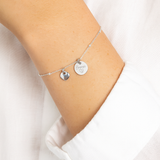 Gravur Armband 925er Silber 1-4 Anhänger personalisiert