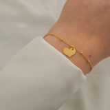 Gravur Armband 925er Silber Herz Anhänger personalisiert