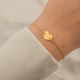Gravur Armband 925er Silber Herz personalisiert