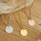 Gravur Kette personalisierbar 925er Silber Geburtsblumenstrauß Geburtsstein runder Anhänger