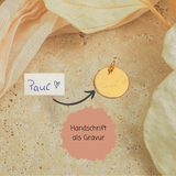 Gravur Anhänger 925er Silber personalisiert Zeichnung Handschrift