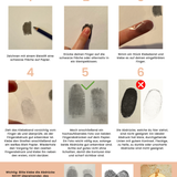 Armband 925er Silber 2 Fingerabdrücke Herz personalisiert