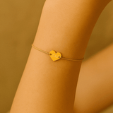 Gravur Armband 925er Silber personalisiert Herz 10x12 mm