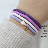 Name Initial Armband Heishi Perlen personalisiert