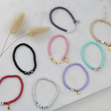 Name Initial Armband Heishi Perlen personalisiert