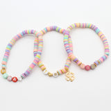 Name Initial Armband bunt Heishi Perlen personalisiert