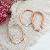 Name Initial Armband Heishi Perlen 6 mm personalisiert