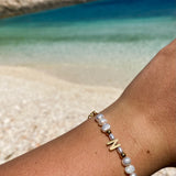 Pearl Initial Armband