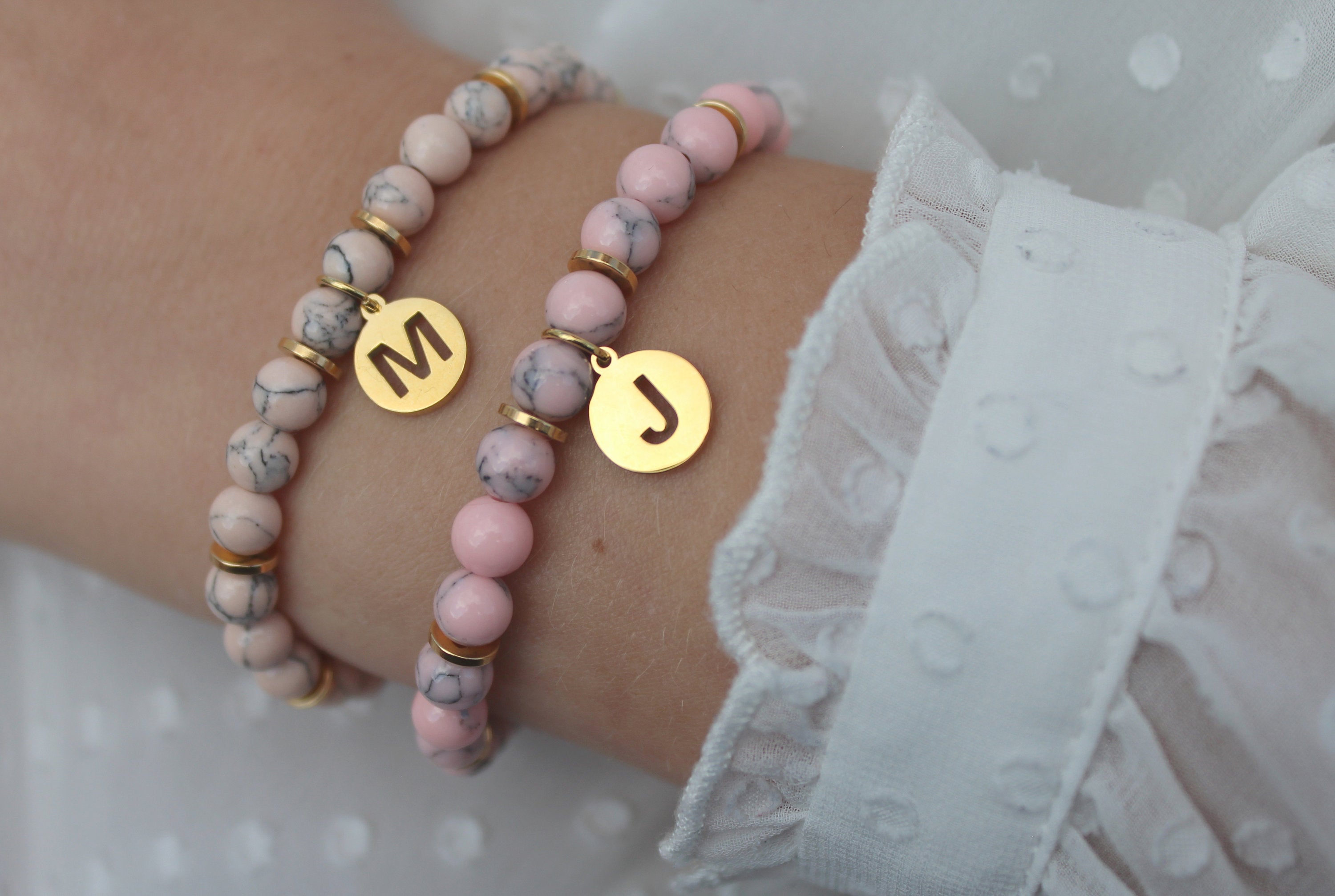 Marble Initial Armband