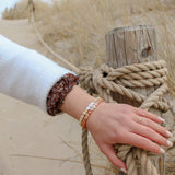 Name Initial Armband Heishi Muschel Perlen personalisiert