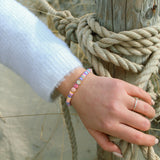 Name Initial Armband bunt Heishi Perlen personalisiert