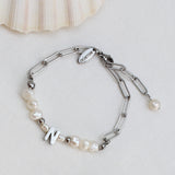 Pearl Initial Armband